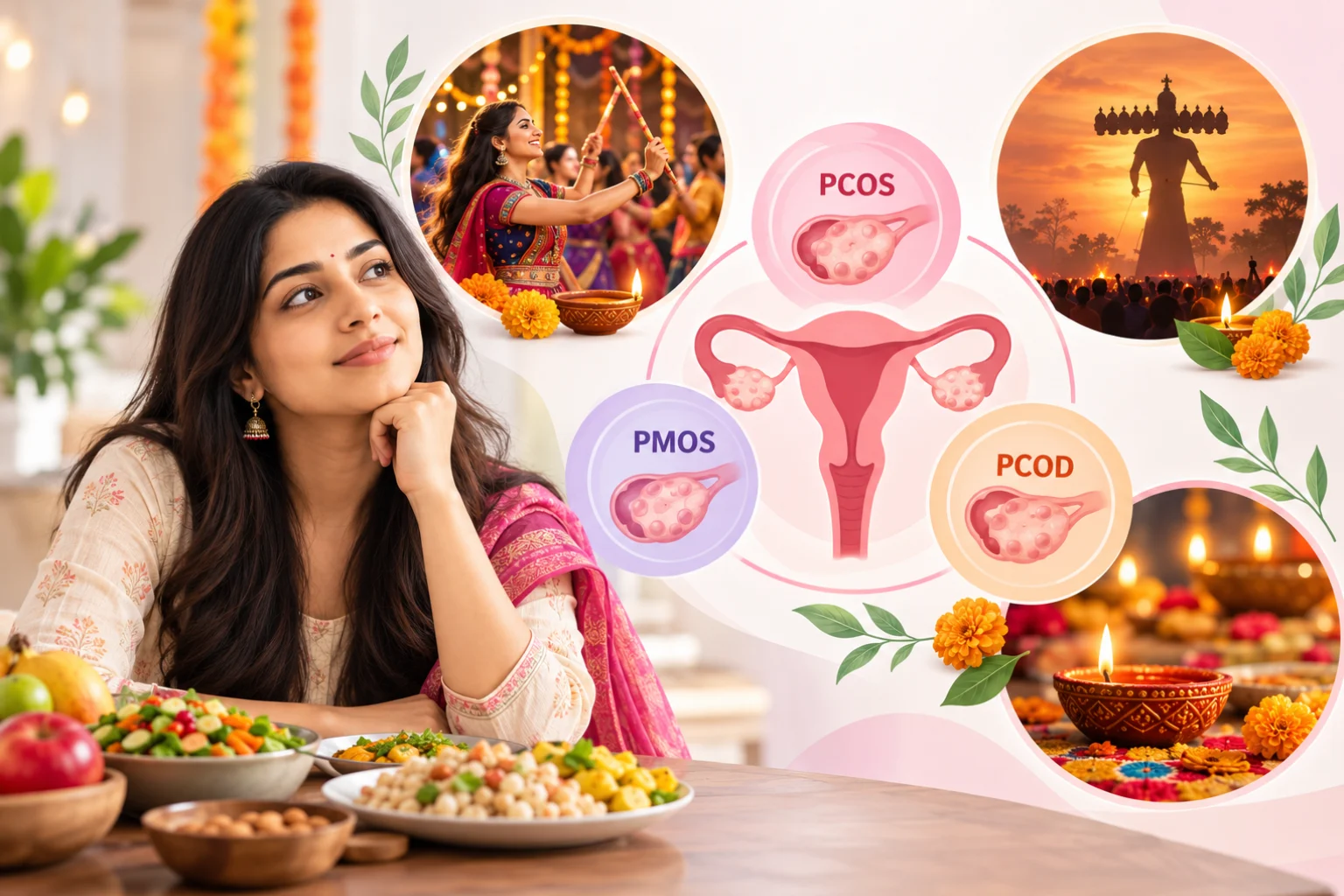 PCOS, PMOS & PCOD at Festival Time: Your Vegetarian Guide to Navratri, Dussehra & Diwali 2026 - Dr. Shruti Shah